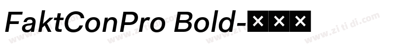 FaktConPro Bold字体转换